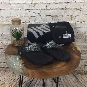 Limited Edition Black Swarovski Fitflop size 9